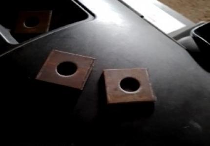 PLAQUETTE ACIER 45 X 45 X 5