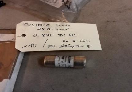 FUSIBLE GI 22X58- 25A-500V