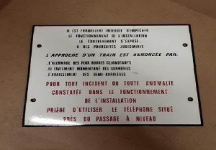 PLAQUE AVIS AU PUBLIC NUMERO 5